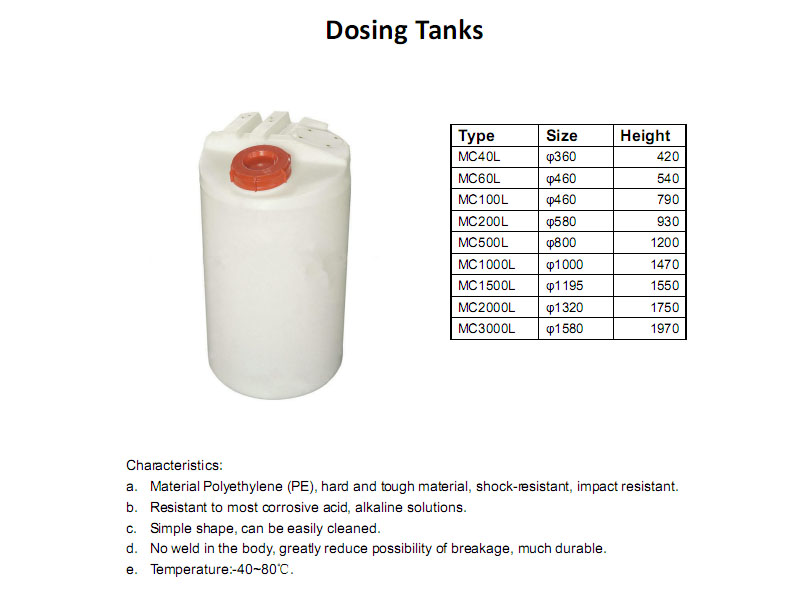 Dosing Tank Details